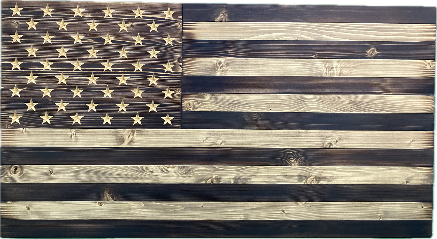 Handcrafted Rustic American Flag